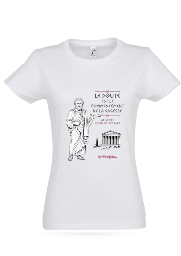 T-shirts Aristote_Femme_Blanc 6_T-Shirt Femme