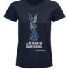 T-shirt femme_Bleu M_Je suis Saint Michel
