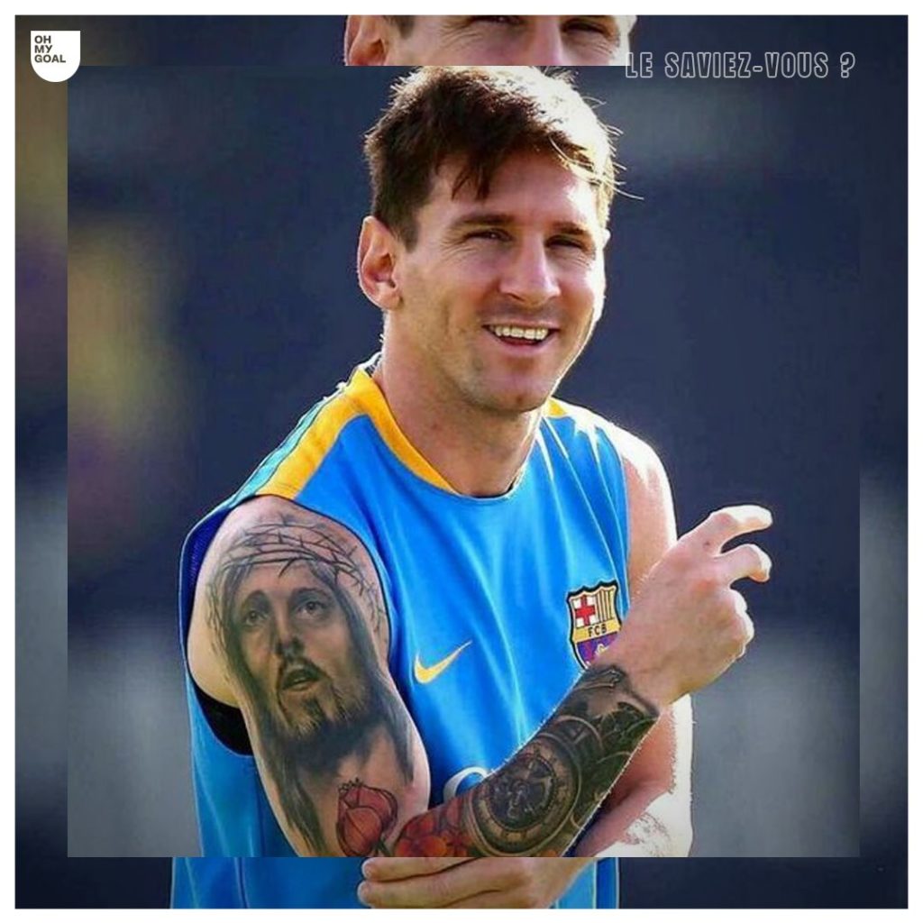 Lionel Messi et son tatouage du Christ
