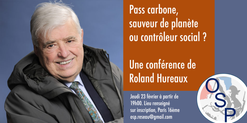 Conférence OSP, Roland Hureaux, 23 février 2023