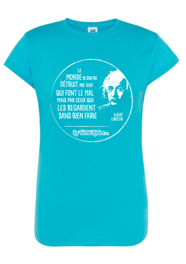 T-shirt Einstein_turquoise