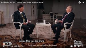 Tucker Carlson et Vladimir Poutine