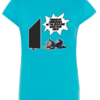 T-shirt Obéir à la TV_turquoise